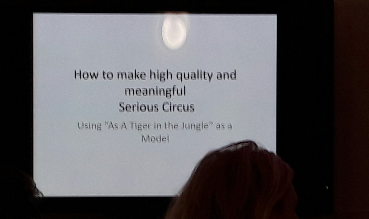 CircusDiaries's tweet photo. Part 2 of #CircusFutures #WhatsHappening: hearing about Ali Williams' work with #CircusXanti & Nepalese performers on #AsATigerInTheJungle https://t.co/ktsqzmp4A2