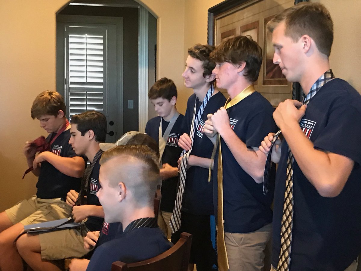 YMSLProsper's tweet photo. Civic responsibility and tying a tie go hand in hand at the 2021 boys meeting this month. #youmgmensserviceleague #doyourpart https://t.co/tEGmEvD4AZ