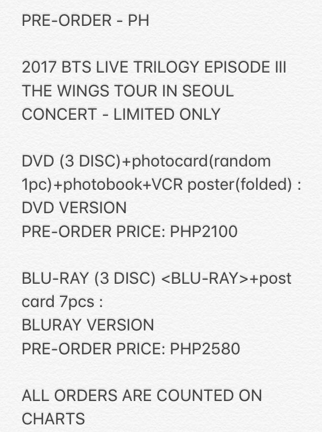 shop4BTS's tweet photo. 2017 Wings Tour In Seoul 💓 See details below 
LIMITED only https://t.co/DDCvRPh62d
