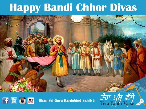 Happy #BandiChhorDivas to everyone. May Maharaj bless us all today and always with His Darshan.
Dhan Sri #GuruHargobindSahibJi
#LightOfGod