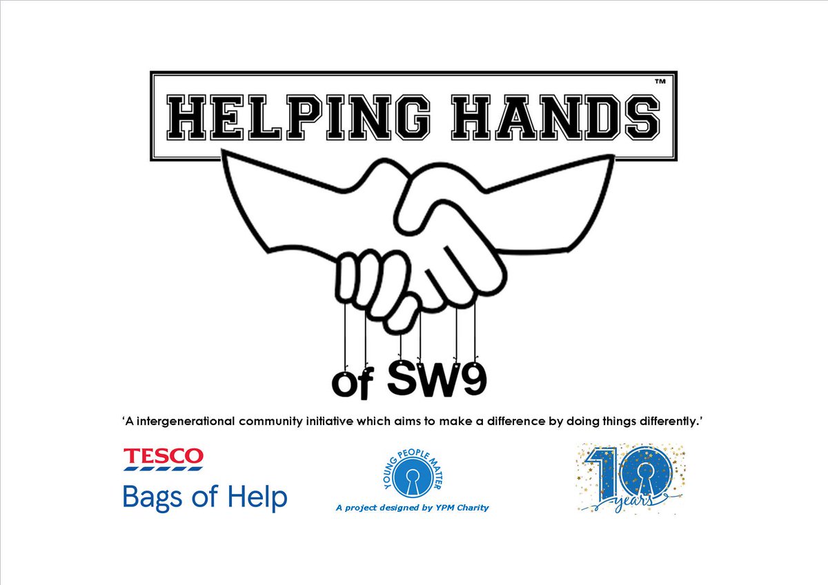 YPMCharity's tweet photo. Vote for 'Helping Hands of SW9' to help us win a grant in Tesco's #BagsOfHelp initiative. Voting closes October 31st. 
#SW9 #YPMCharity https://t.co/AJm2bQHLnc