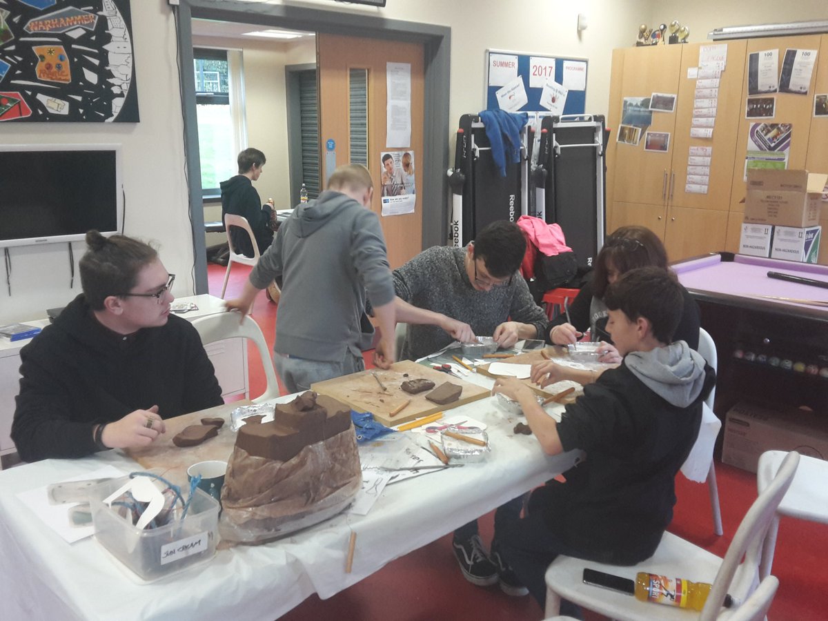 CLUTHA2018's tweet photo. Much fun was had yesterday down in Douglas #universalconnections making a fine collection of #clay #axeheads from our very own moulds https://t.co/O7G5gDOCyV