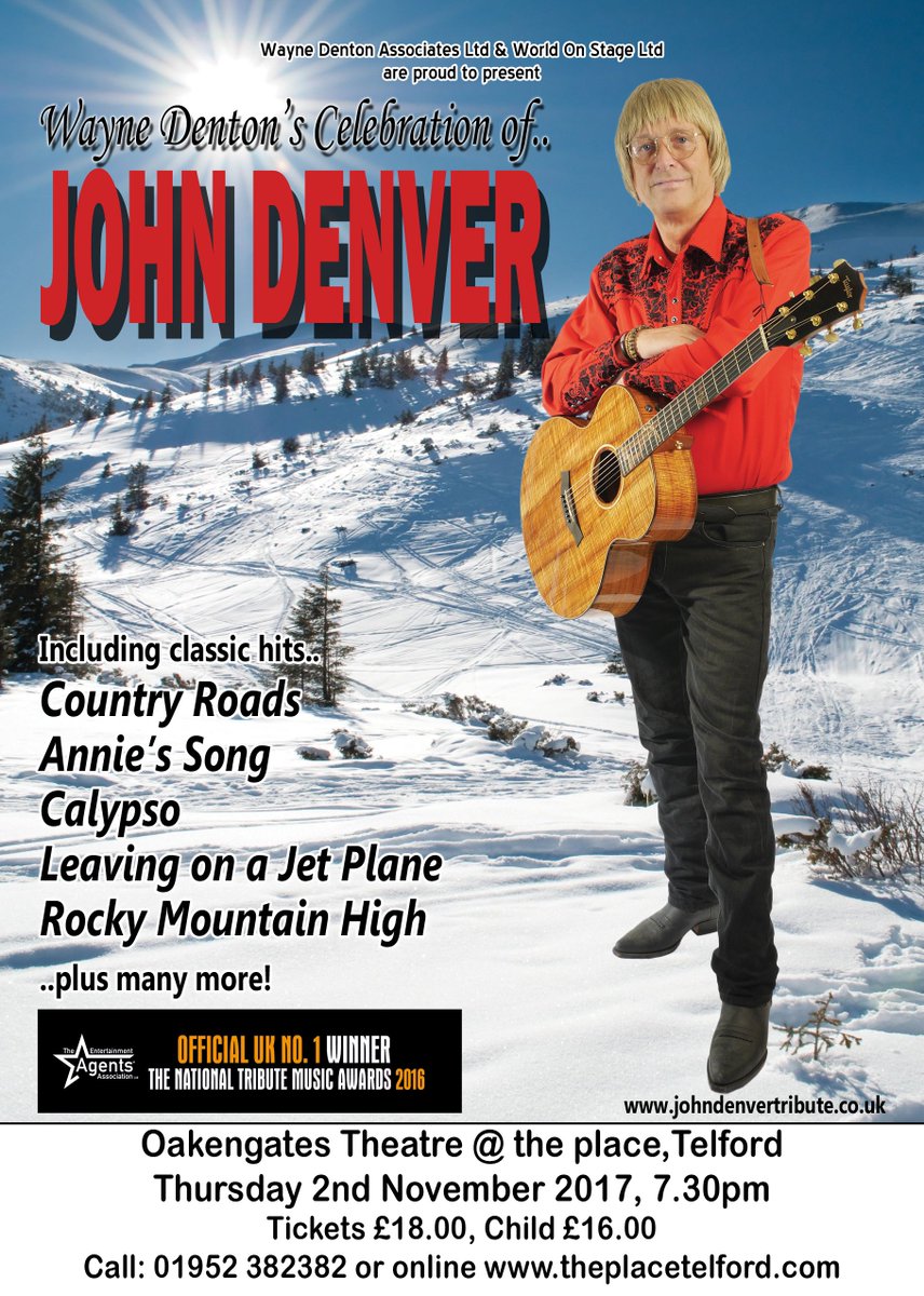 johndenvershow's tweet photo. Excited to be returning to @TelfordTheatre #Oakengates #Telford on 2nd Nov with @johndenvershow #JohnDenver @TelfordWhatsOn @BBCShropshire https://t.co/I1K6rMPPaU