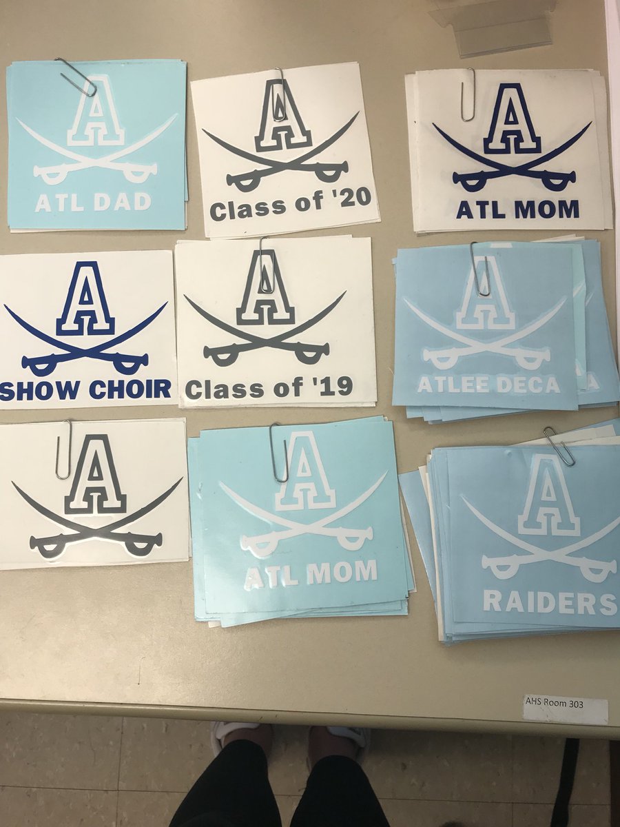 Hey raiders ! We will be selling decals and ornaments Thursday and Friday during The Hitchhiker! Stop by to get a decal and an ornament!