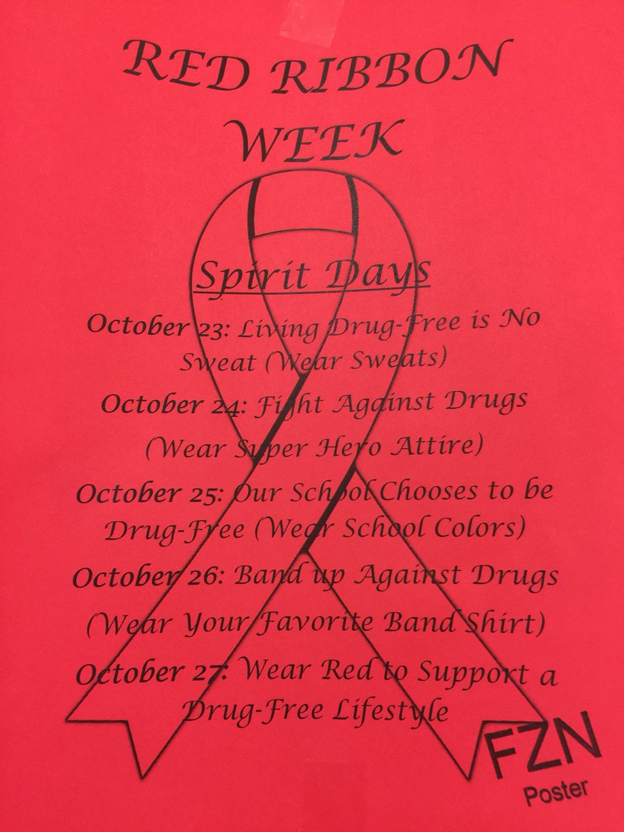 FZN_Taylor's tweet photo. Next week is #FZNRedRibbonWeek2017. Please show your support by participating in the spirit days next week. https://t.co/fTFiEDEq4f