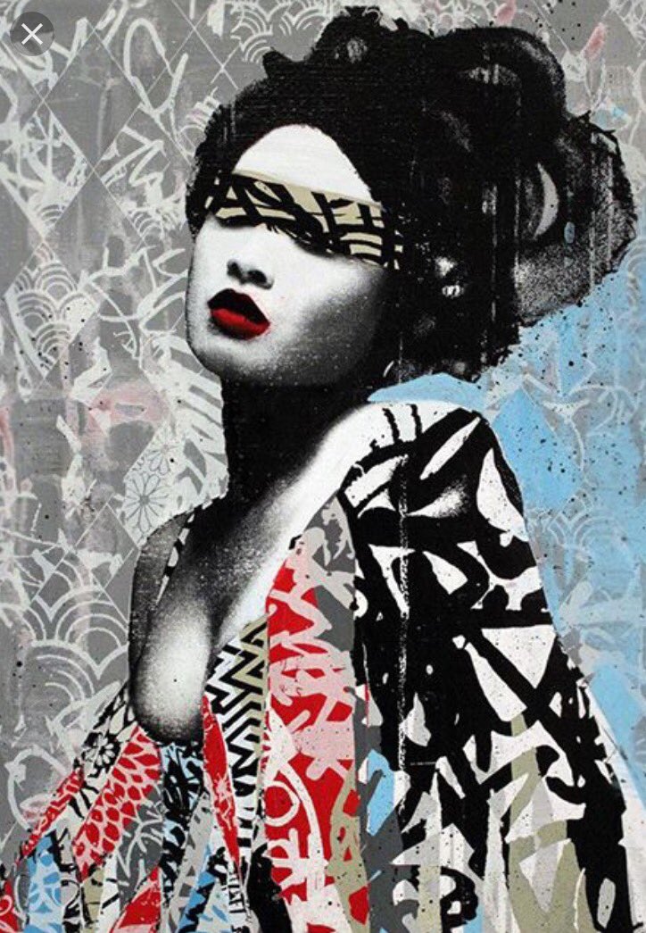 Dedubart's tweet photo. Loving @hushart pieces...I love the combination of graffiti and traditional art! #graffiti #tradtitional #wantit https://t.co/shP2fnS541