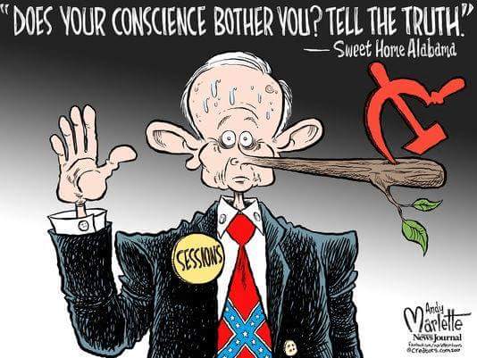 MargBeckwith's tweet photo. #StopJeffSessions #RussianeConnections https://t.co/pHc5LOcyUC