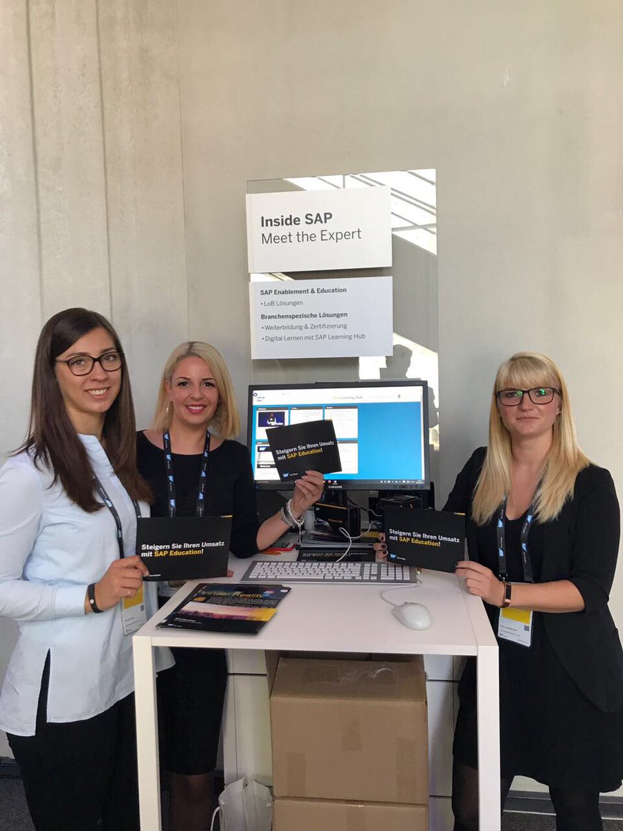 ThomasJenewein's tweet photo. Mehr Umsatz mit SAP Education Produkten - Infos im Ask the Expert Bereich #SAPConnect2017 https://t.co/1Dfbvuia8H