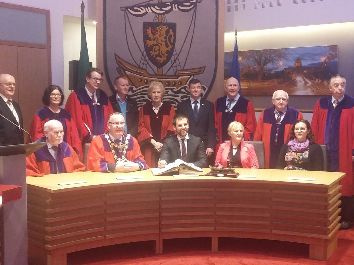 GalwayCityCo's tweet photo. Atlantic oarsman Gavan Hennigan honoured with a Civic Reception in City Hall with the Mayor and City Councillors https://t.co/HDZc9XeVt1