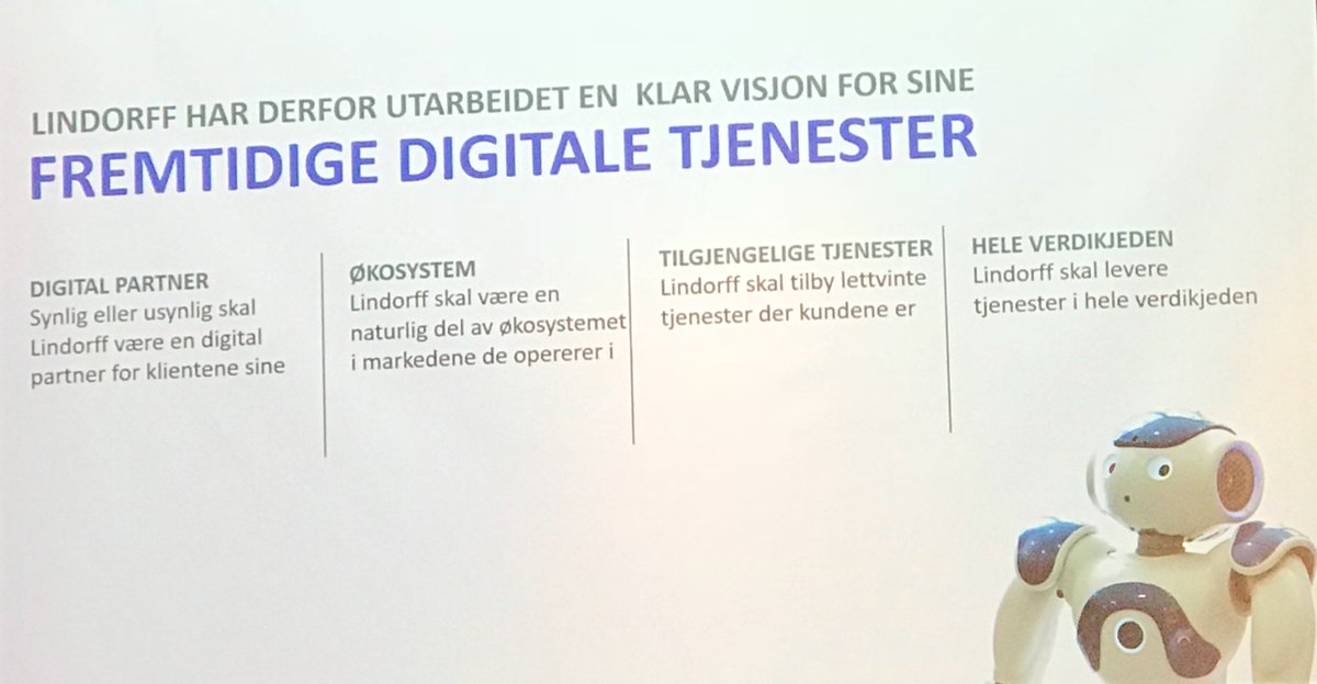 AmbitaAS's tweet photo. Lindorff Revolusjonert | Hannah Cook på #digital2017 - Forteller om fremtidige digitale tjenester. Vi gleder oss til å være med på reisen! https://t.co/esGEUH0D2g