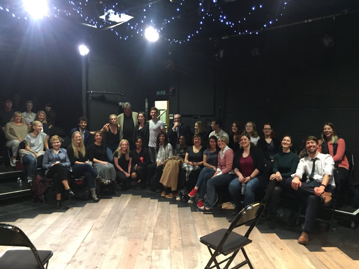 gintheplay's tweet photo. Such an honour to have @stephenfry with us for the show last night and a deeply insightful aftershow talk. See if you can spot yourself?! https://t.co/pAaU3aN6IF