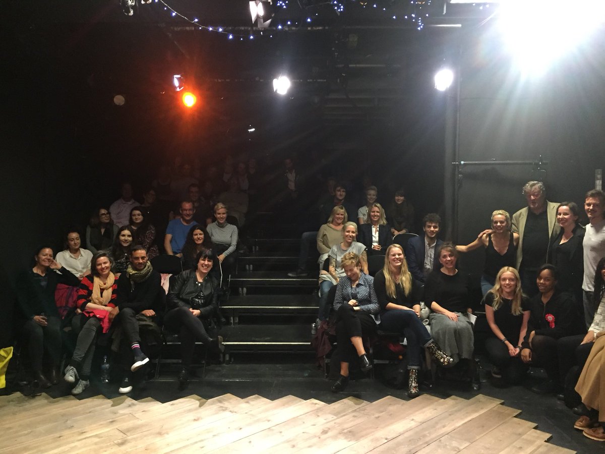 gintheplay's tweet photo. Such an honour to have @stephenfry with us for the show last night and a deeply insightful aftershow talk. See if you can spot yourself?! https://t.co/pAaU3aN6IF