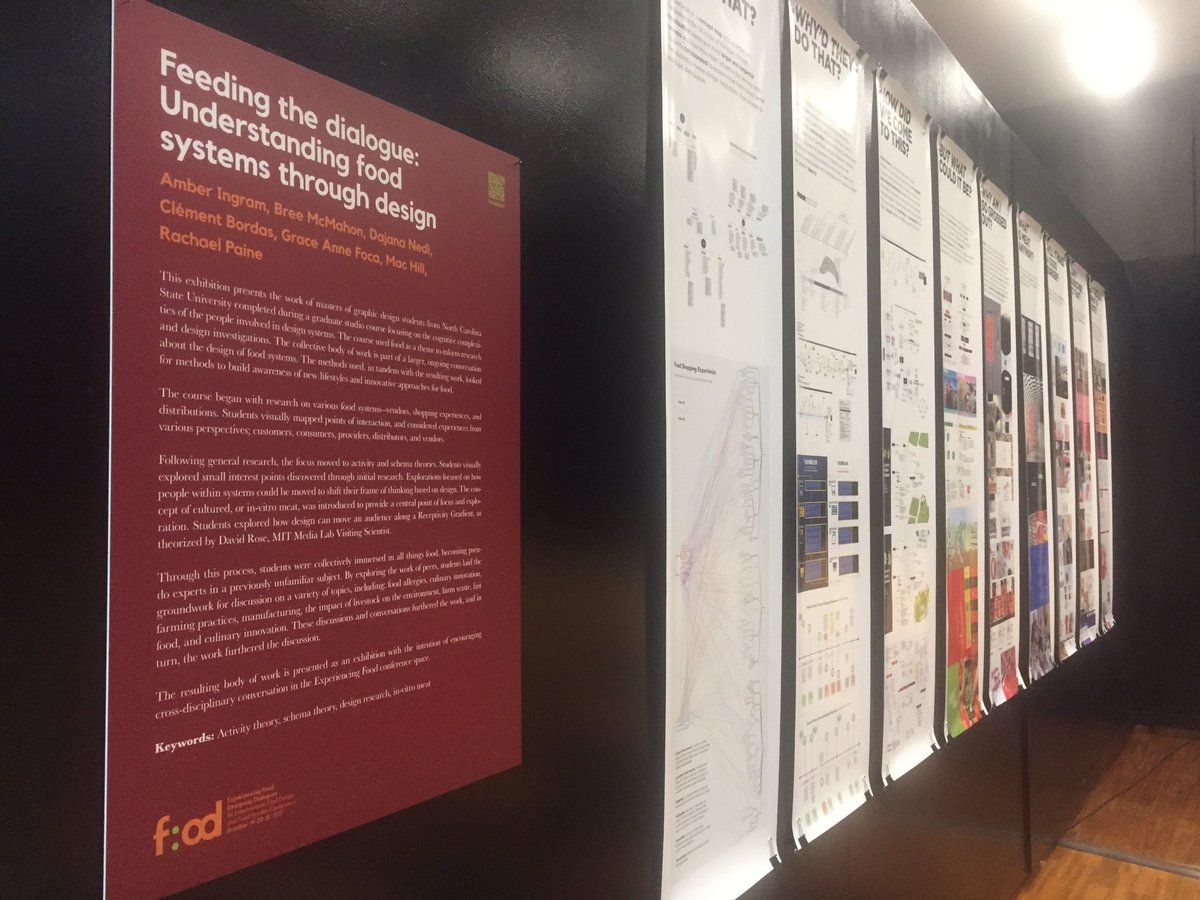 Interesting exhibition about understanding #food #system through #design by North Carolina state University <a href="/NCState/">NC State University</a> <a href="/chiararenza/">Chiara Remondino</a> #efdd2017