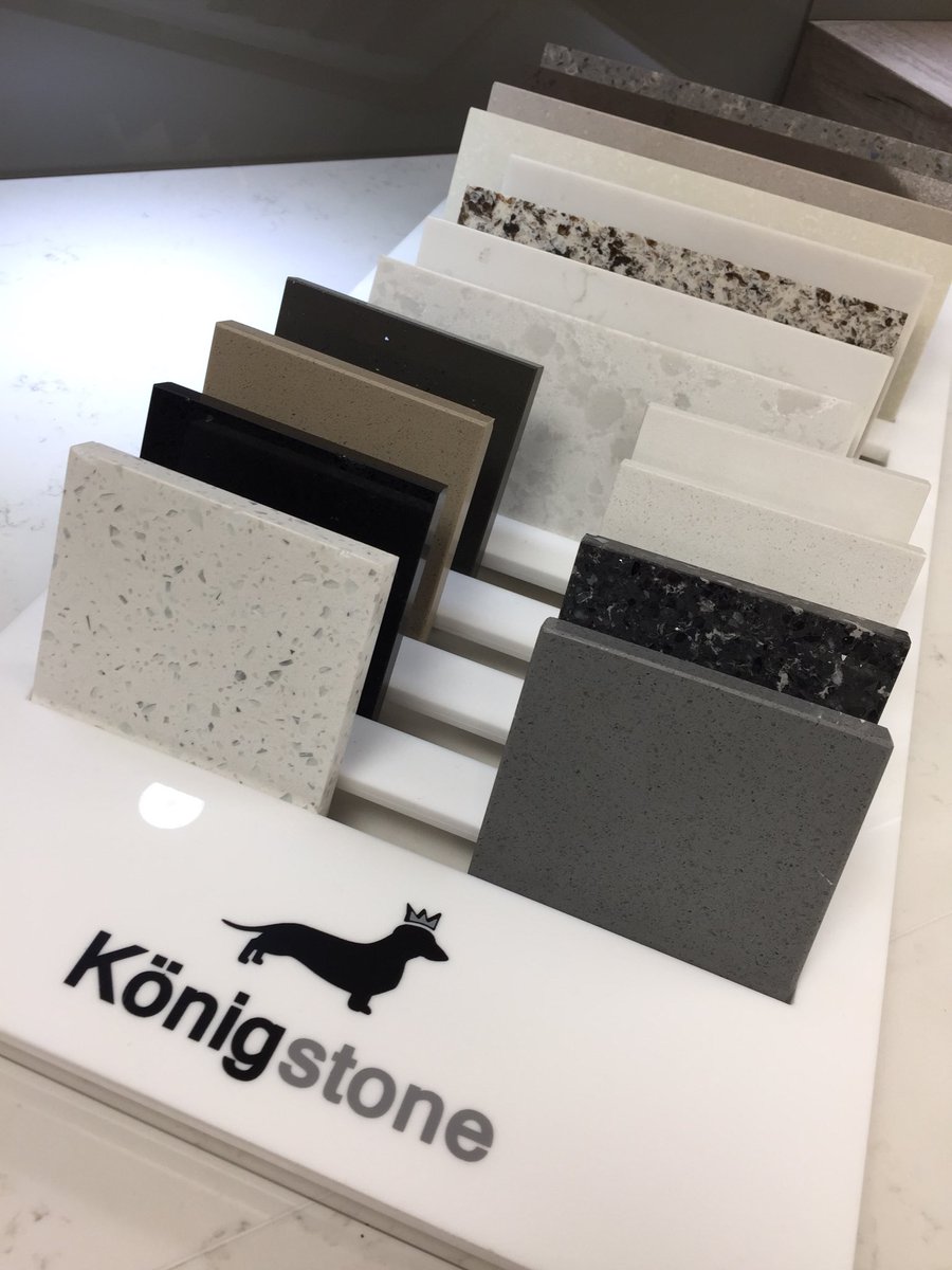 Looking for composite stone worktops for your new Holmfields kitchen. Come check out #konigstone by @MidlandStone