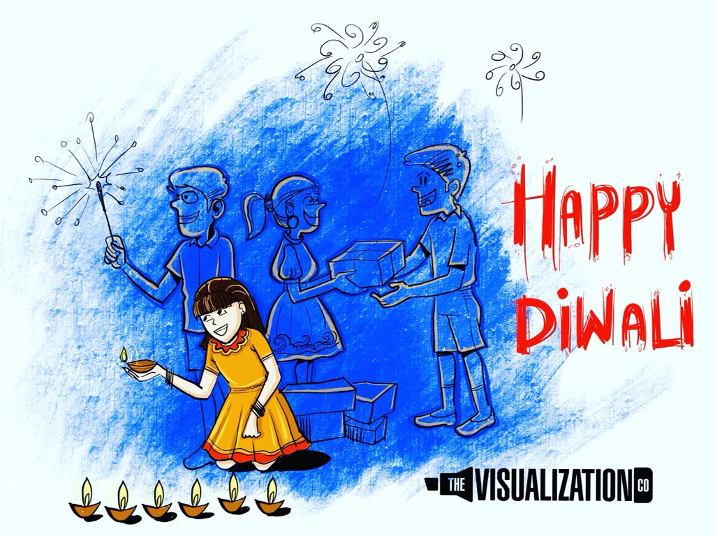 #HappyDiwali from team #Vizcom (@artsundar, @a_sinha, & @mansha_rathore)
#handdrawn #FestivalOfLights #thevizcom #indianfestival #visuals