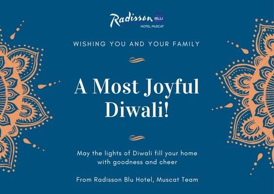 radissonblumct's tweet photo. A very happy #Diwali to all our guests, partners, suppliers, colleagues, followers, friends and family from all of us here at Radisson Blu. https://t.co/8gK3oXXJCU