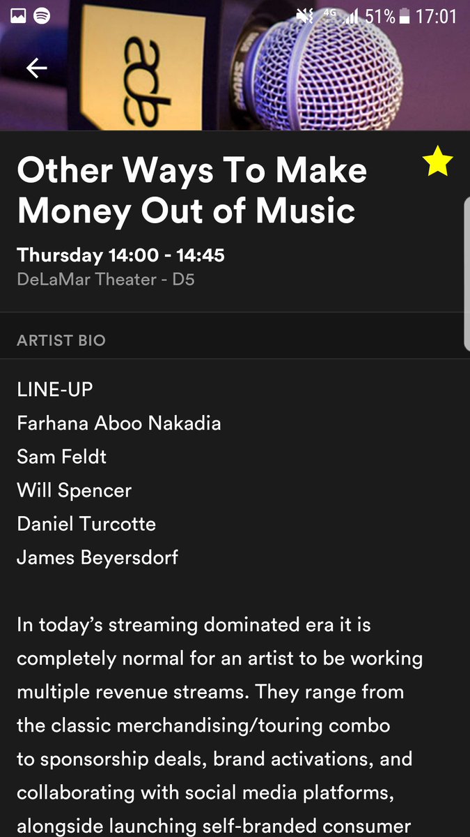 larry_spen's tweet photo. Looking forward to our panel at @ADE_NL today! 3pm at the De La Mar theatre. Other ways to make money using @musicglue #ADE17 https://t.co/7gPWIMMf3A