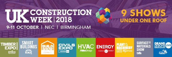 NathanGarnett's tweet image. UK Construction Week 2018 already boasts some big new brands who have signed up since last week's record breaking show @UK_CW #buzzing