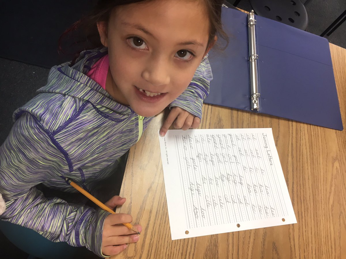 Camelot3rdGrade's tweet photo. Third graders are loving learning the cursive alphabet and starting to join letters! https://t.co/XevCMxkS9h