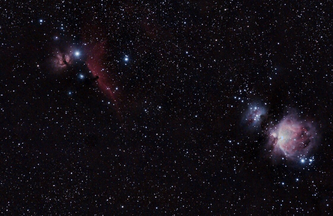 M42 et Nébuleuse IC 434 par Jean-Luc 
Acquisitions réalisées sur un balcon en ville à #Metz