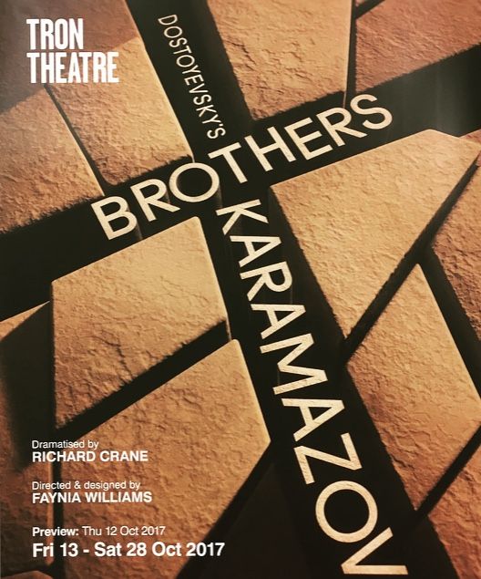 printmediapower's tweet image. Dostoyevsky's #BrothersKaramazov is on in the @TronTheatre now! #Glasgow #directdistribution #printmediapower buff.ly/2ythonu
