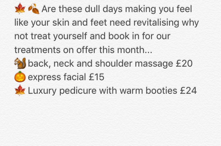 Hann_Lees's tweet photo. 🍁👻OCTOBER OFFERS 🕷🎃 https://t.co/EFkpceSRO7