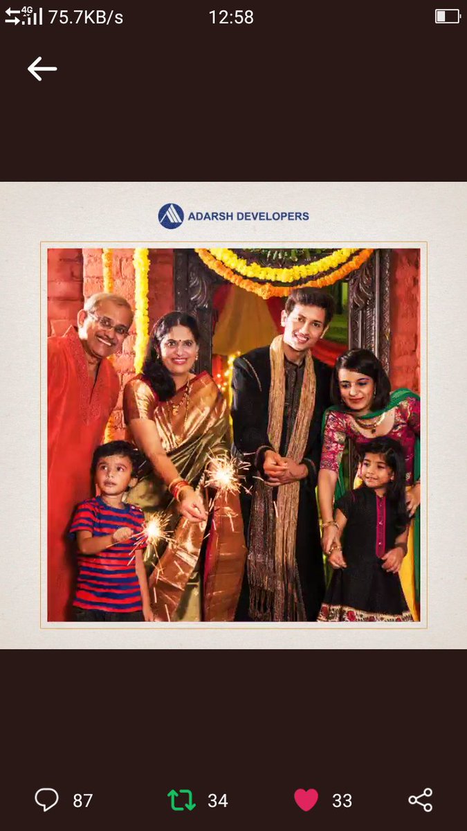 Mj180Shiva's tweet photo. @AdarshBlr Screenshots of #HappyFamily
#Diwali
#HappyDiwali2017
#AdarshDevelopers
@AdarshBlr https://t.co/wl7TLiD91e