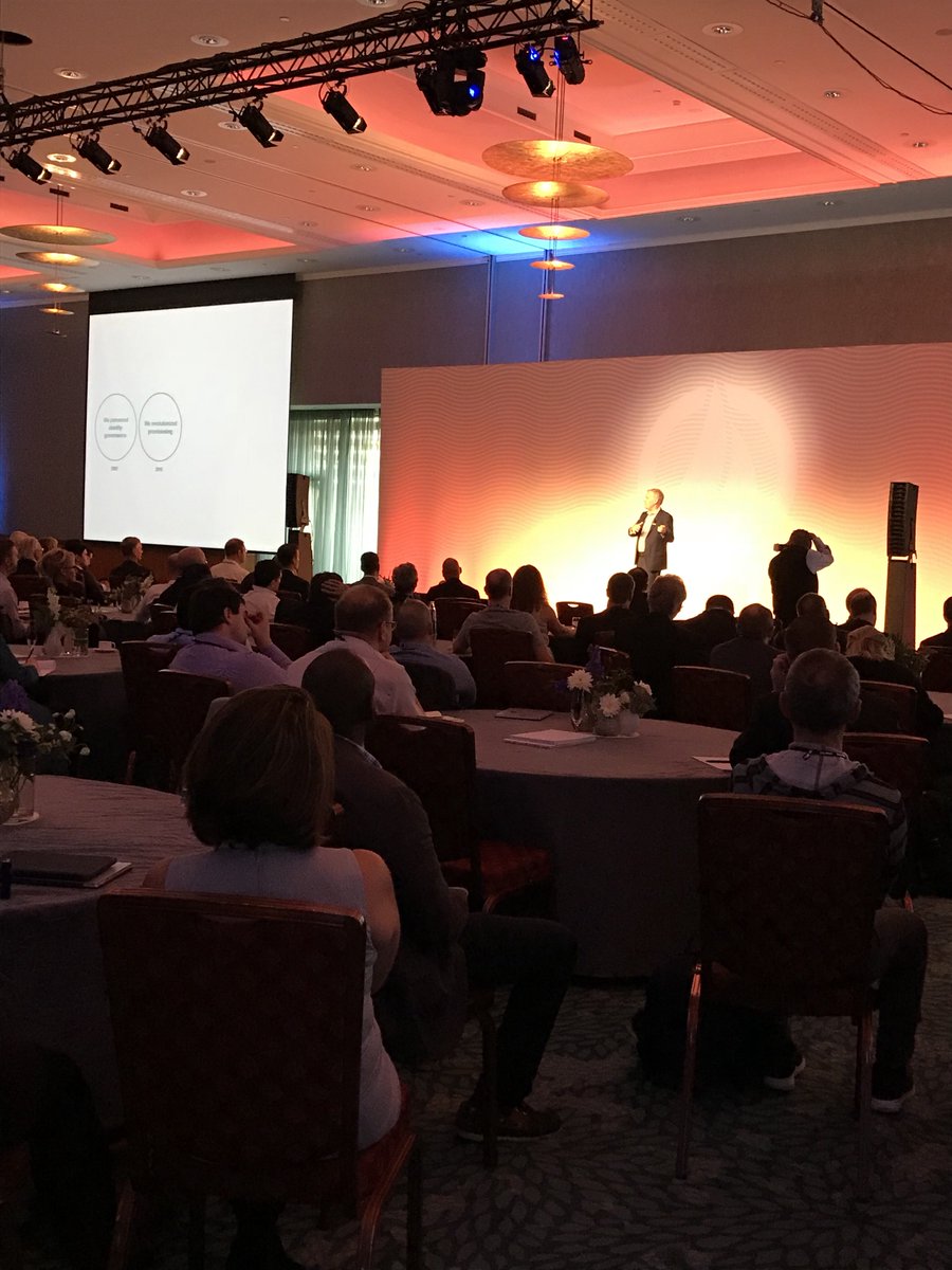 SailPoint's tweet photo. Welcome to the stage, Kevin Cunningham, our president and co-founder, to #Navigate17, taking the crowd through our history of innovation https://t.co/qGTqq7zVsf