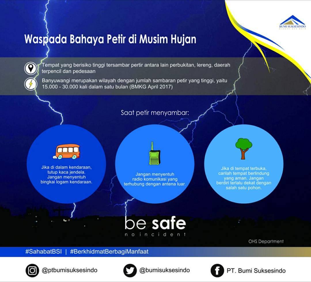 Tips Waspada bahaya petir..saat musim hujan <a href="/a_azwarnas/">Abdullah (Azwar Anas)</a> <a href="/banyuwangi_kab/">Kabupaten Banyuwangi</a> <a href="/BPBDBwi/">BPBD  BANYUWANGI</a>