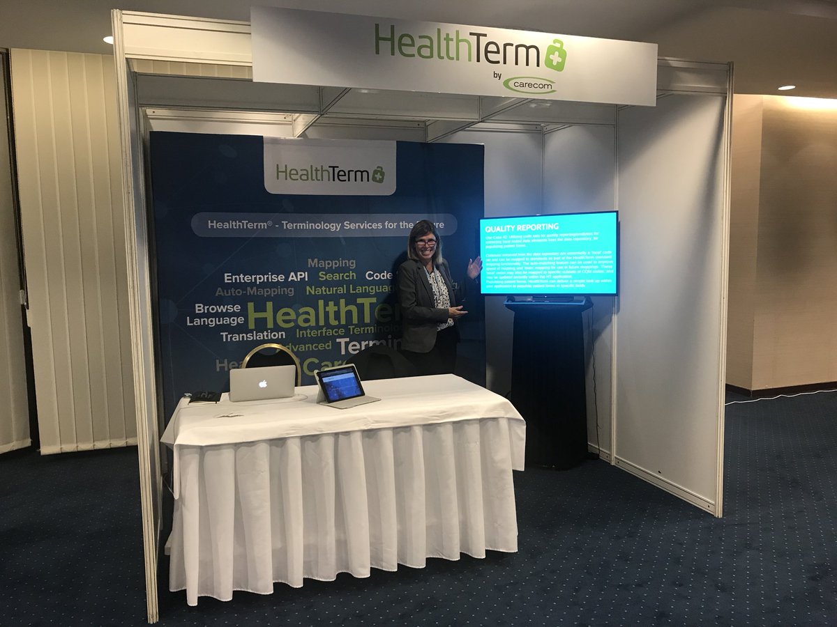JacobBoyeHansen's tweet photo. Ready at the SNOMED international expo in Bratislava-drop in for a talk about global terminology #snomedct #SCTExpo17 #ICD10 https://t.co/C2z5m4PJ3w