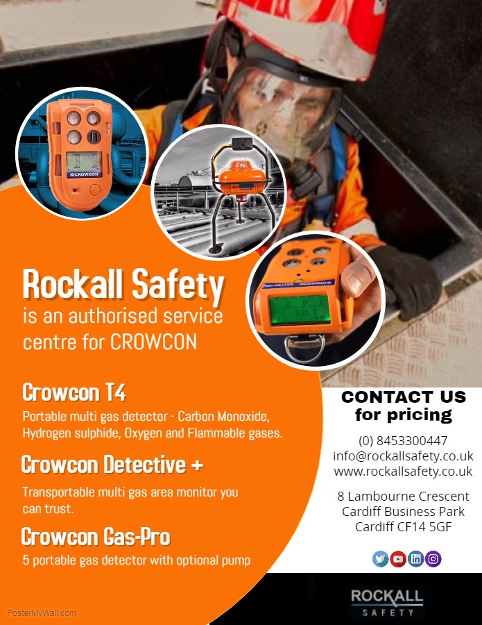 RockallSafety's tweet photo. @Crowcon #gasdetection
#gaspro #detectiveplus #T4 #gasdetector #gasmonitor #confinedspace #marine #industrial #oilandgas #Manufacturing https://t.co/udzM4yvMhM