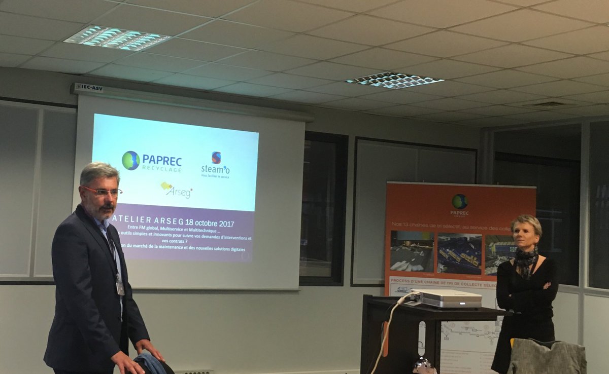 JulieEnjalbert's tweet photo. En direct de l’atelier ARSEG à Rennes avec PAPREC : tour d’horizon de la maintenance et des outils #steamapp #maintenance #FMeur https://t.co/KLNfffFn5H