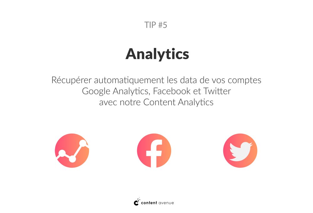 Récupérer automatiquement les data #GoogleAnalytics #Facebook #Twitter dans un reporting, c'est possible bit.ly/content_analyt…