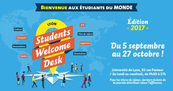 CampusFrance's tweet photo. Nous serons présents aujourd'hui à partir de 14h au #StudentWelcomeDesk #SWD @UniversiteLyon ! https://t.co/d8EKGs1zbA https://t.co/X2BuPeM0xB