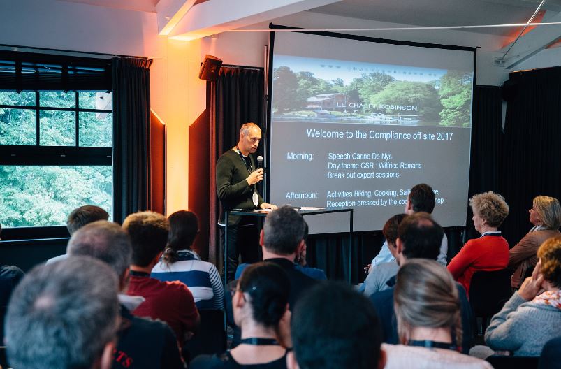 ourjob2's tweet photo. Compliance has organised a successful one-day offsite around CSR topics and activities. A good mix between theory and leisure! #ourjob2 #CSR https://t.co/GXc4ndJXjm