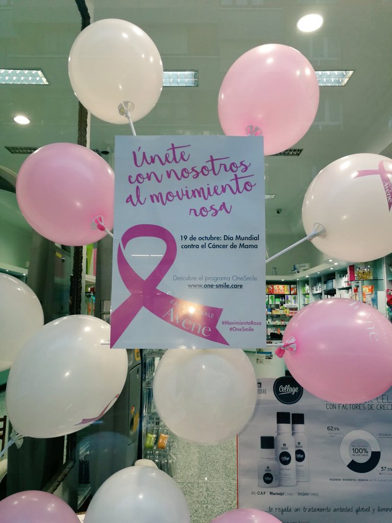 farmacialaviada's tweet photo. Todo listo con @AveneEspana, Únete al movimiento Rosa . #DiaContraelCancerdeMama https://t.co/QImToJEGew