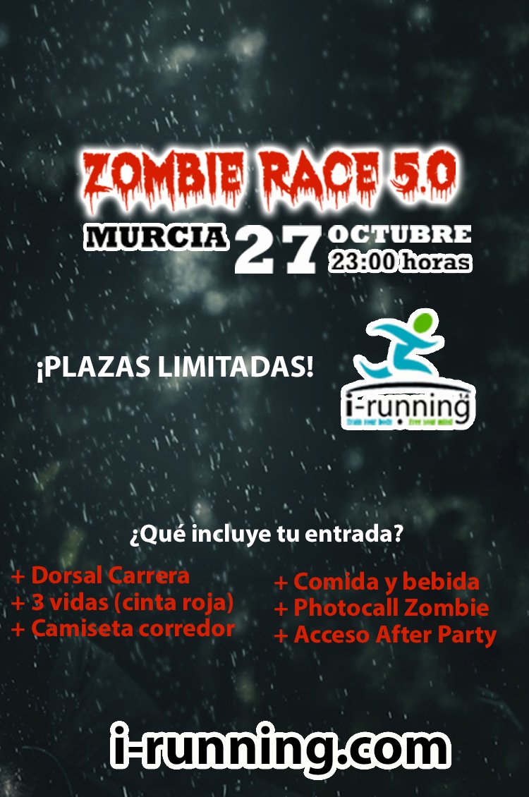 Irunning_es's tweet photo. ¿Todavía no te has inscrito en la #ZombieRace 5.0?🎽 
¿Sabías TODO lo que INCLUYE tu entrada?  👉 https://t.co/NvpzlVD6GG
Solo por 15,90€ https://t.co/Wt5V3SuoEC