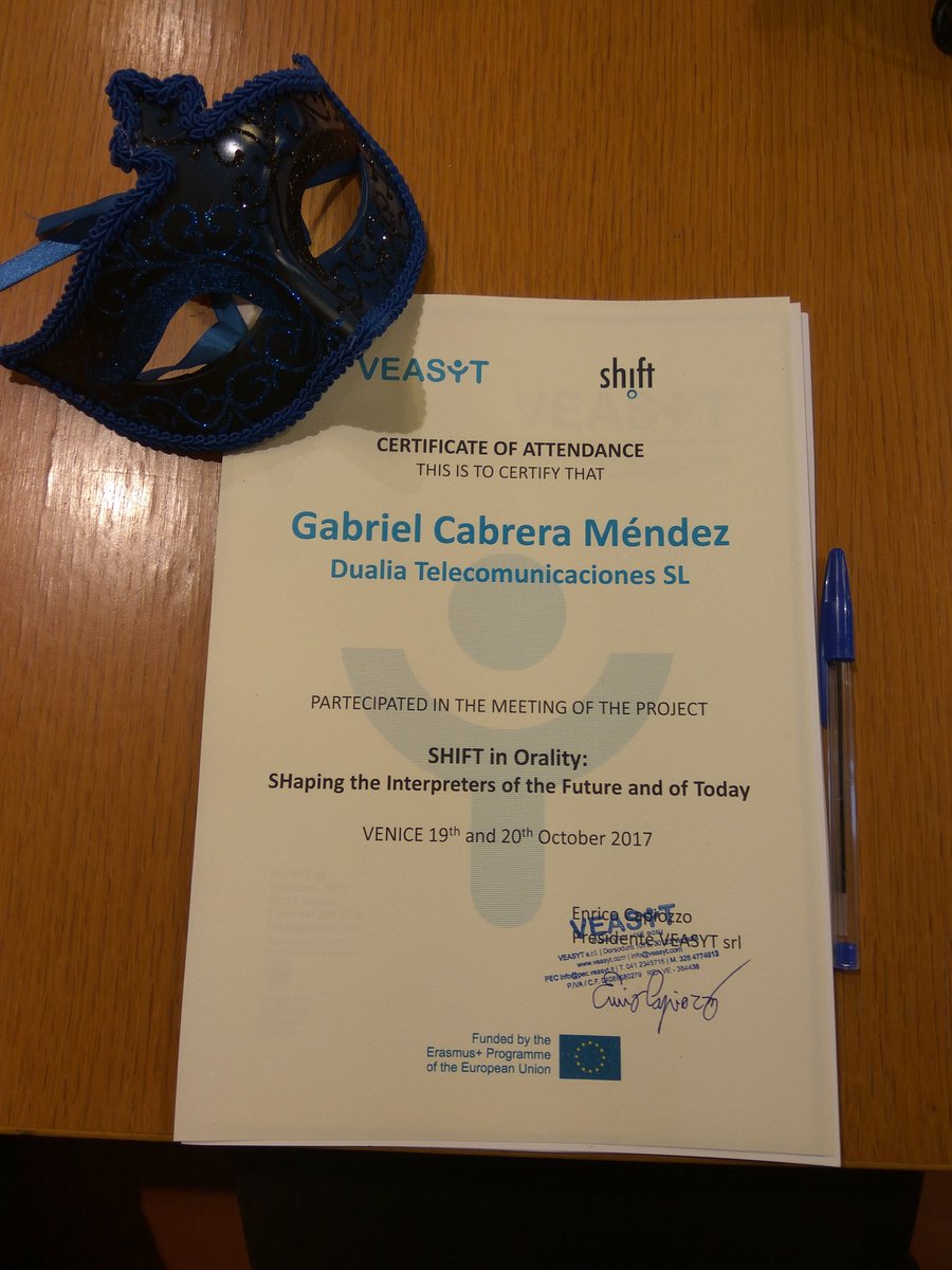 tuitsdegabriel's tweet photo. Pues ya he tomado posesión de mi asiento en el encuentro de investigadores en interpretación a distancia, @shiftinorality, en Venecia. #1nt https://t.co/YZhoLxZQGS