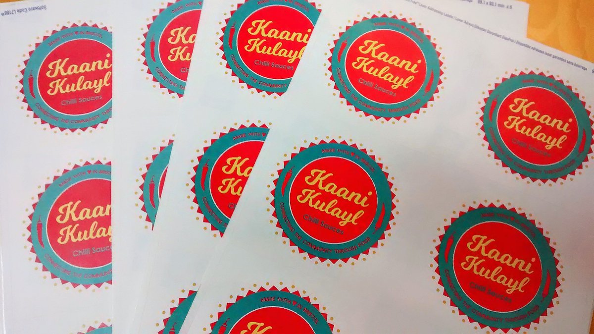 Kaani_Chilli's tweet photo. We love our Kaani Kulayl logo 
&amp; we are testing it our for label printing today....  EXCITING!

#WomeninBusiness #startup #communitybiz https://t.co/Eip9BlCUPf