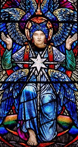 Angel of the Star 1930 #KarlParsons #StLaurence #Ansley #ArtsandCrafts #StainedGlass <a href="/BSMGP/">BSMGP</a>