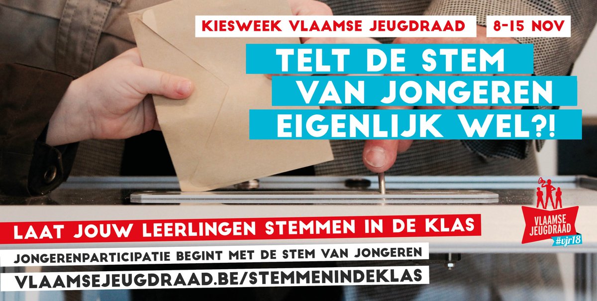 vljr's tweet photo. Werk als leerkracht met je lln rond burgerschap, participatie of 1 vd 10 jongerenthema's: neem deel aan de kiesweek! https://t.co/BzBv9kxE04 https://t.co/U5qEE1Nelh