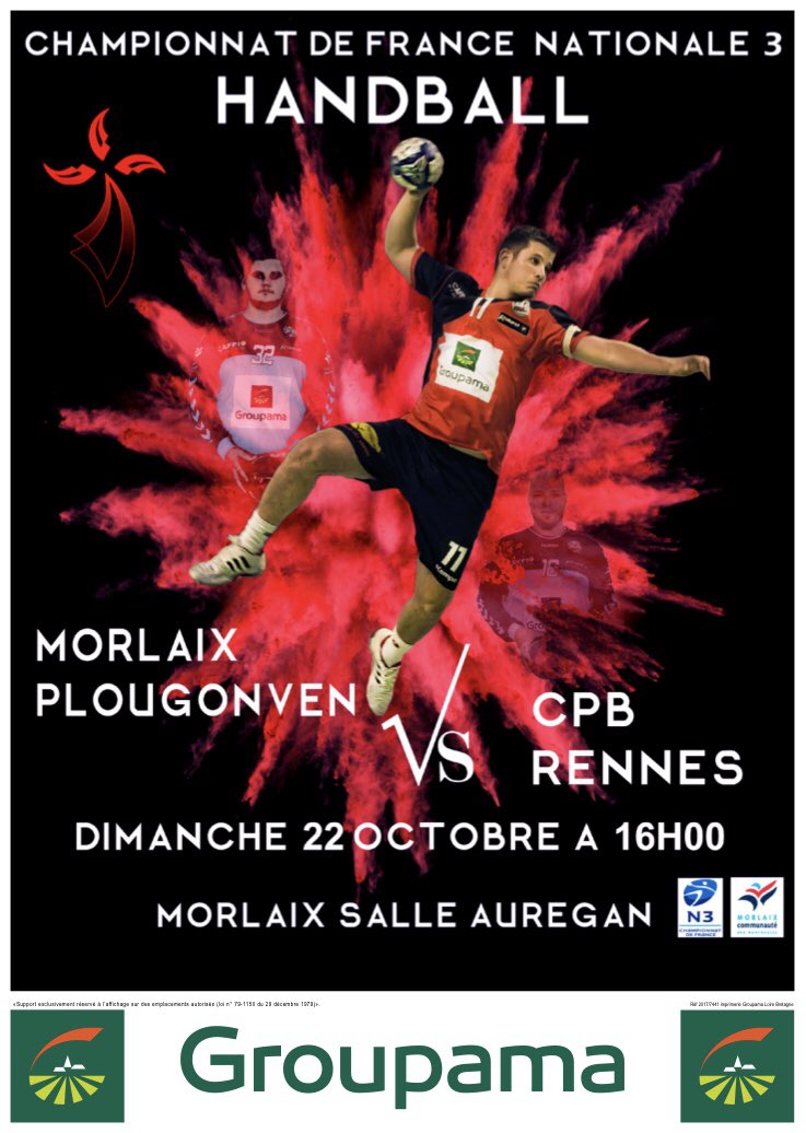 MPHB29's tweet photo. On vous donne rendez-vous dimanche à 16h, nos garçons reçoivent la réserve du @cpbhand à Aurégan ! 🔴⚫️ https://t.co/FU5SZnFxhQ