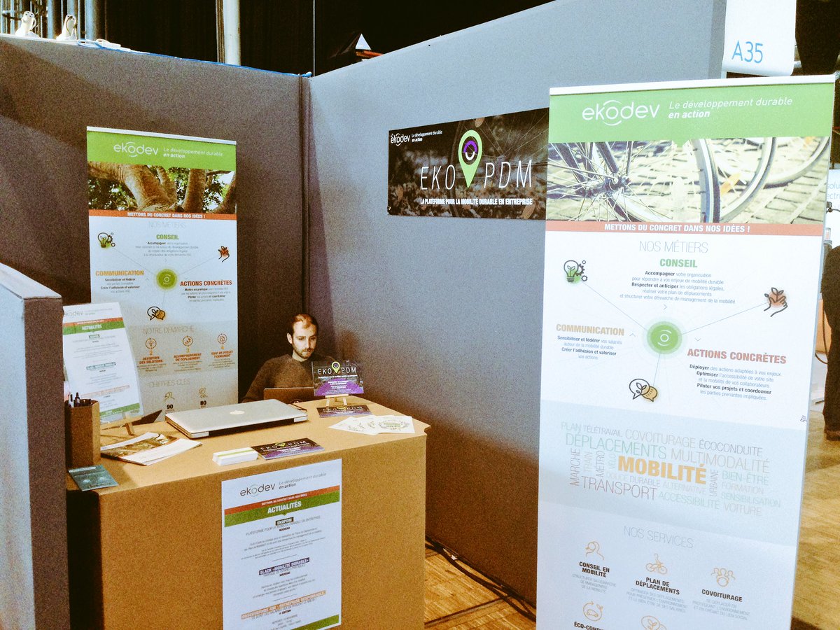 ekodev's tweet photo. Prêt à vous accueillir sur notre stand au salon #Autonomy2017 à la grande halle de @LaVillette ! @AUTONOMY #mobilité #EKOPDM https://t.co/jPrNZuAKx1