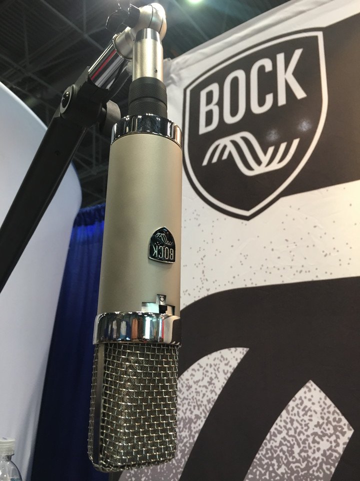 Studiocare's tweet photo. Seek peek at the new Bock 67 microphone due Jan 2018.
#studiocare #aesnewyork #bockaudio https://t.co/WsDSKJ8QEX