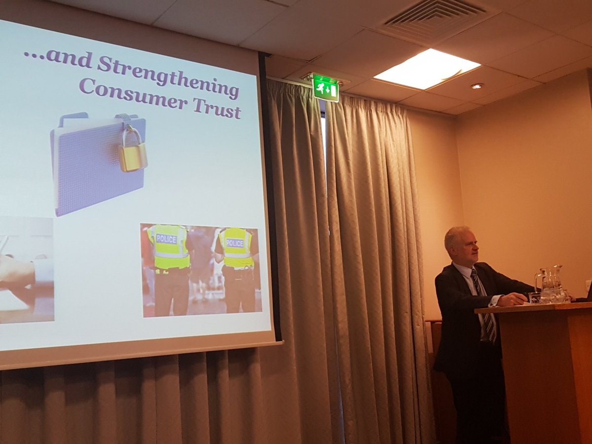 simonboyd82's tweet photo. @ICOnews Organisations must pay attention to consumer protection and trust, which are at the heart of #GDPR. @PwC_NI #Fraudacademy https://t.co/T5KJ0AwIqM