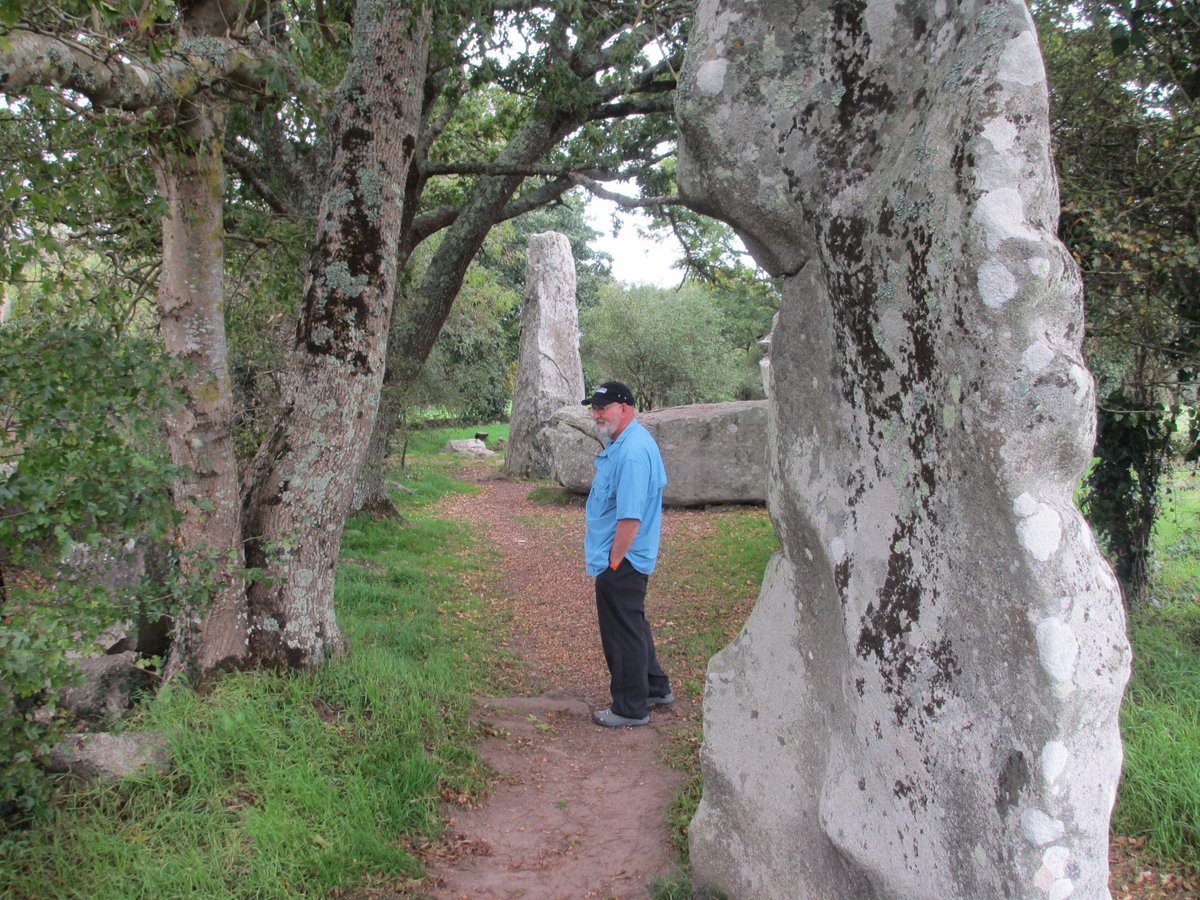 Archaeology Section trip to Carnac:  John beautifully framed