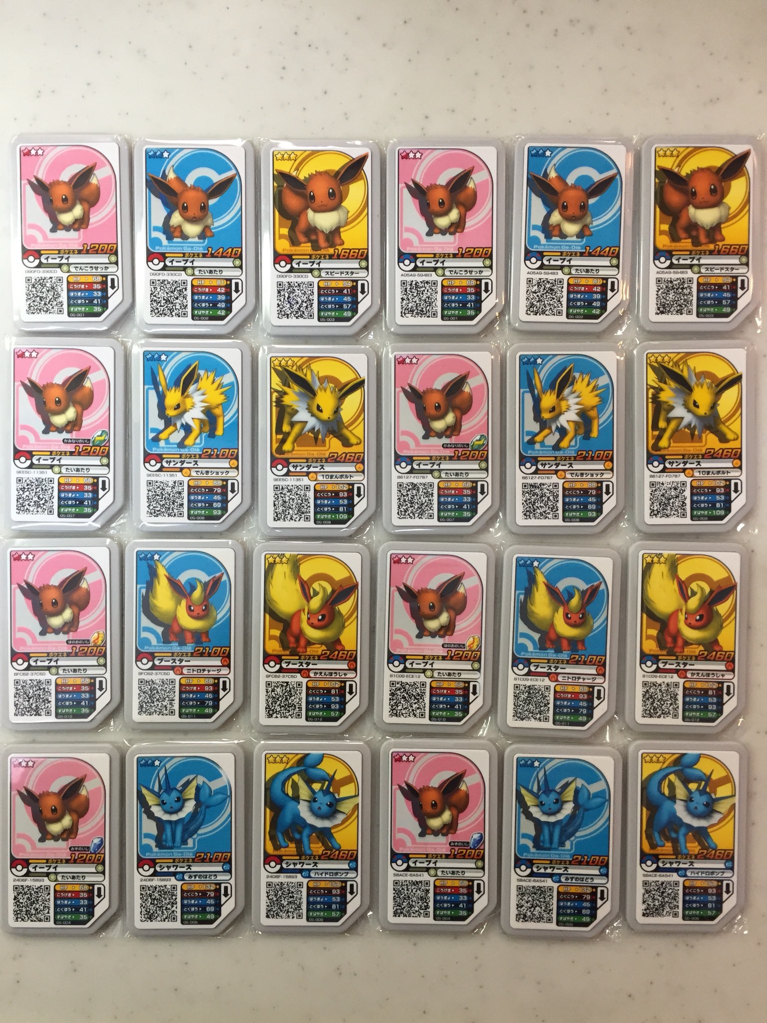 ニンフィア 先日のガオーレで最後の1体がguして ようやく私のイーブイコレクションが完成しました モンボ スパボ ハイボ クイックの4種のボールコンプしたイーブイ達を一体ずつ丁寧に進化guさせました イーブイと一緒にバトルするのは楽しかったな