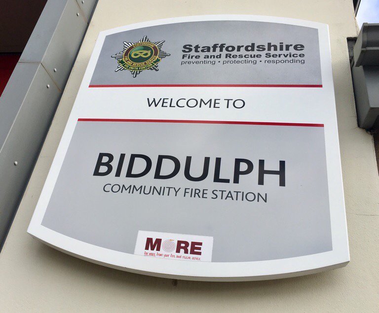 MoorlandsPolice's tweet photo. Great turn out for our first safety and well being event @ Biddulph fire station. Thanks to partner agencies & all attendees #safeand sound https://t.co/A5hvzEzBgH