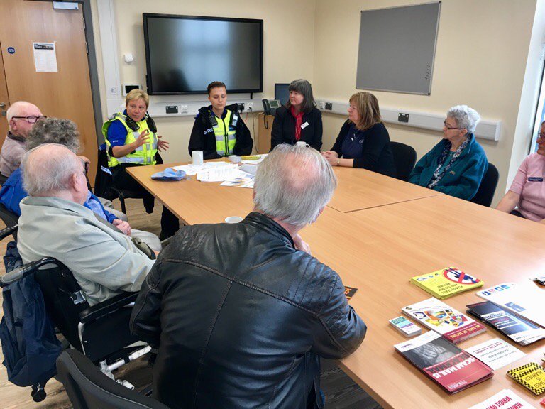 MoorlandsPolice's tweet photo. Great turn out for our first safety and well being event @ Biddulph fire station. Thanks to partner agencies & all attendees #safeand sound https://t.co/A5hvzEzBgH