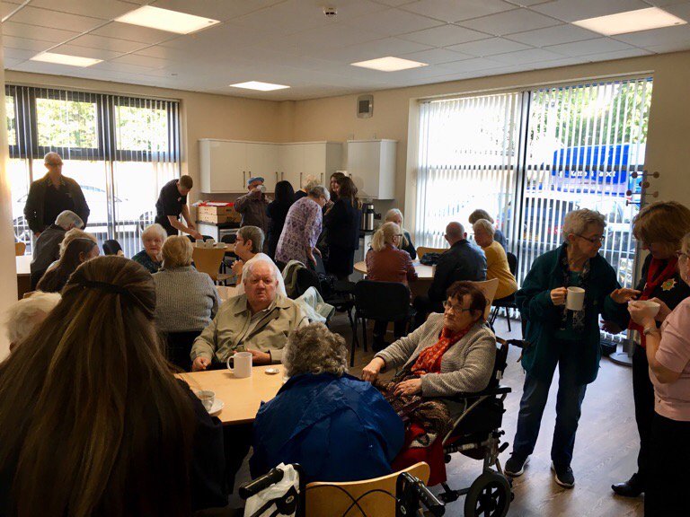 MoorlandsPolice's tweet photo. Great turn out for our first safety and well being event @ Biddulph fire station. Thanks to partner agencies & all attendees #safeand sound https://t.co/A5hvzEzBgH